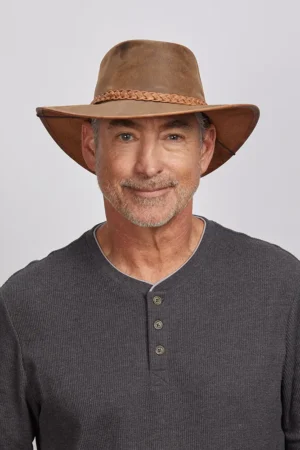 Crusher | Mens Crushable Leather Outback Hat