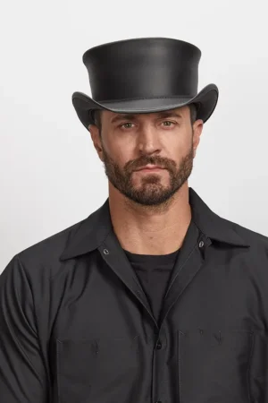 Marlow | Mens Leather Top Hat