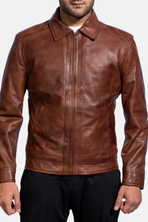 Inferno Brown Leather Jacket
